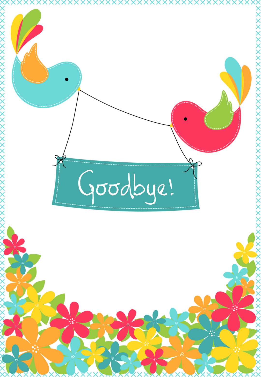 Goodbye From Your Colleagues – Good Luck Card (Free Pertaining To Sorry Card Template