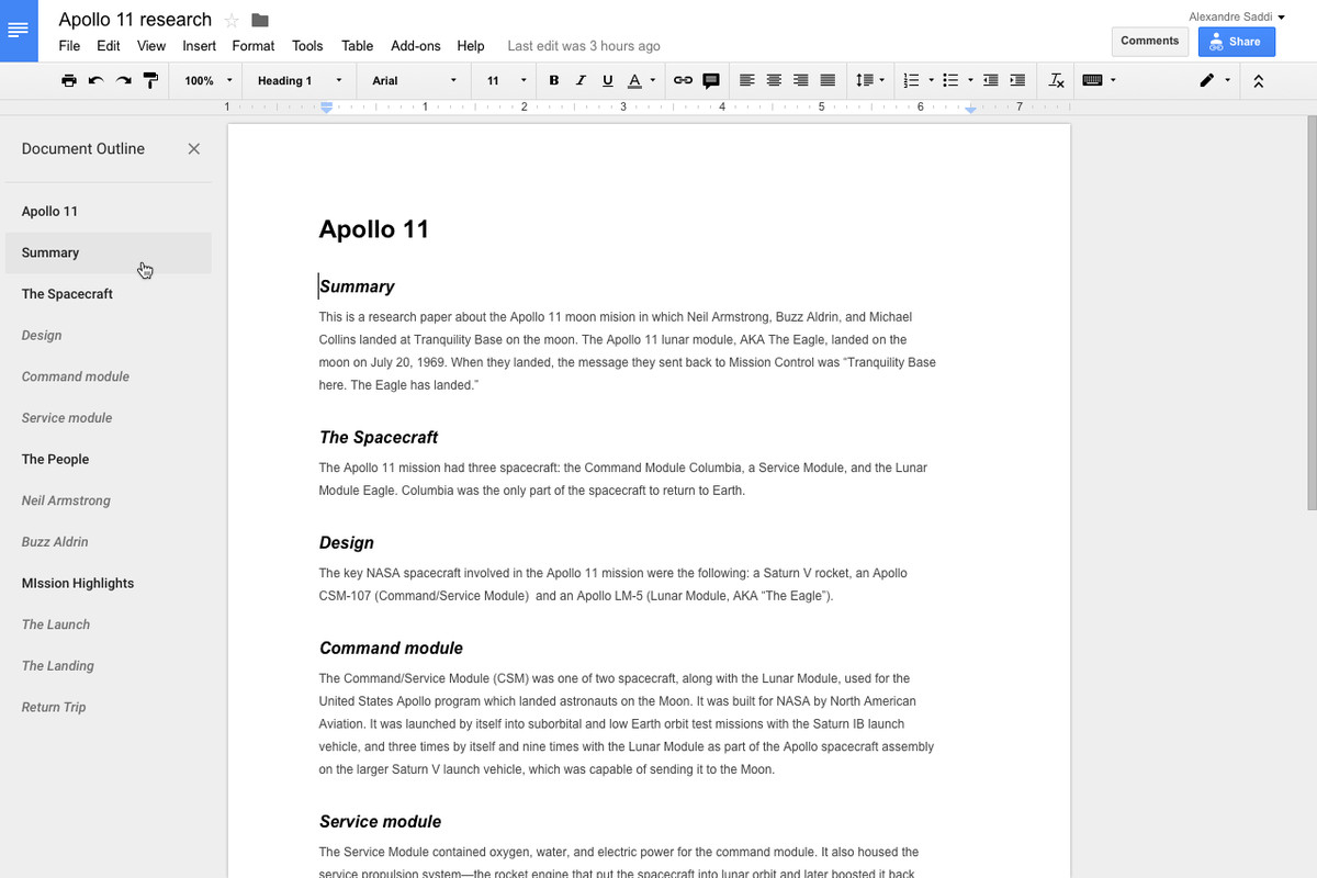 Google's New Docs Outline Tool Will Make It Easier To With Index Card Template Google Docs