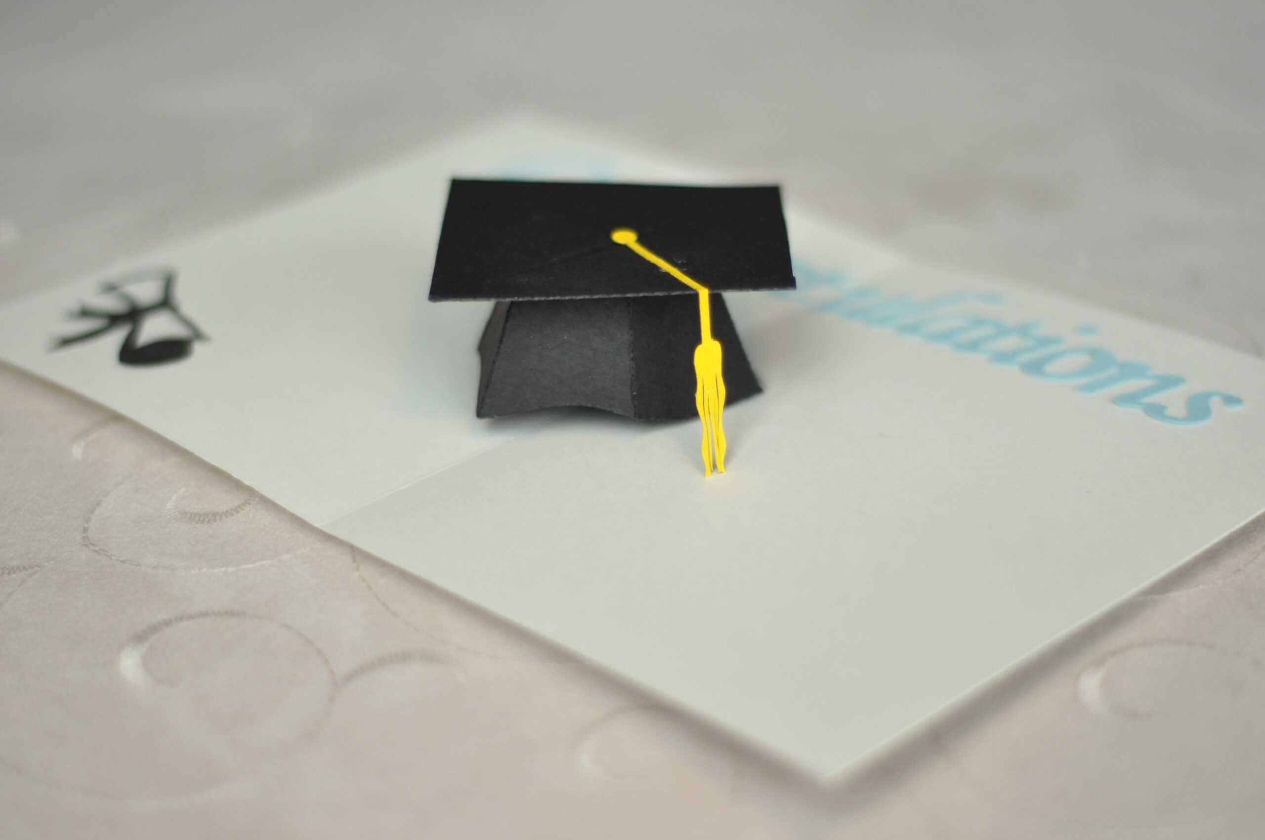 Graduation Pop Up Card: 3D Cap Tutorial – Creative Pop Up Cards Throughout Graduation Pop Up Card Template