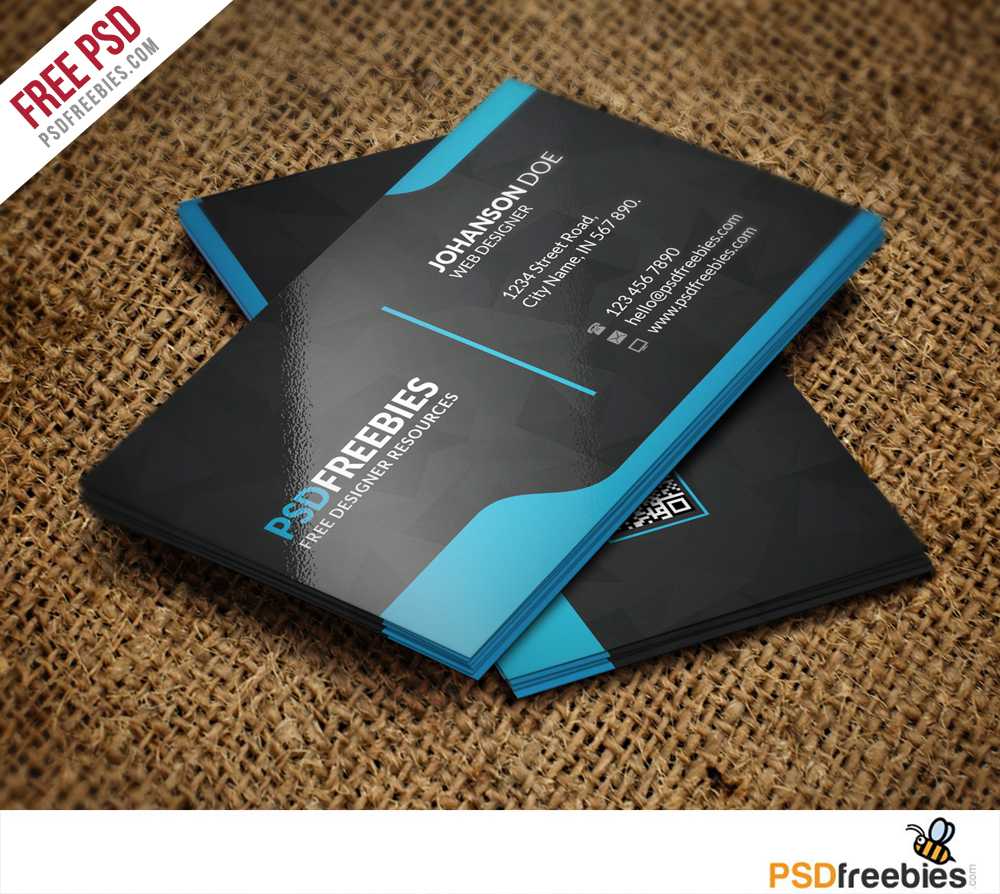 Graphic Designer Business Card Template Free Psd With Free Psd Visiting Card Templates Download