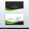 Green Business Card Professional Design Template Intended For Professional Business Card Templates Free Download