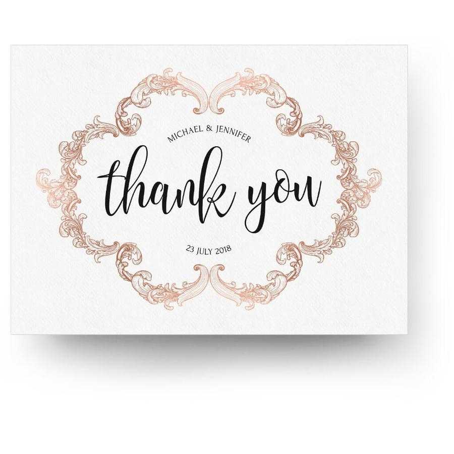 Guide] What To Say In Wedding Thank You Cards Pertaining To Template For Wedding Thank You Cards