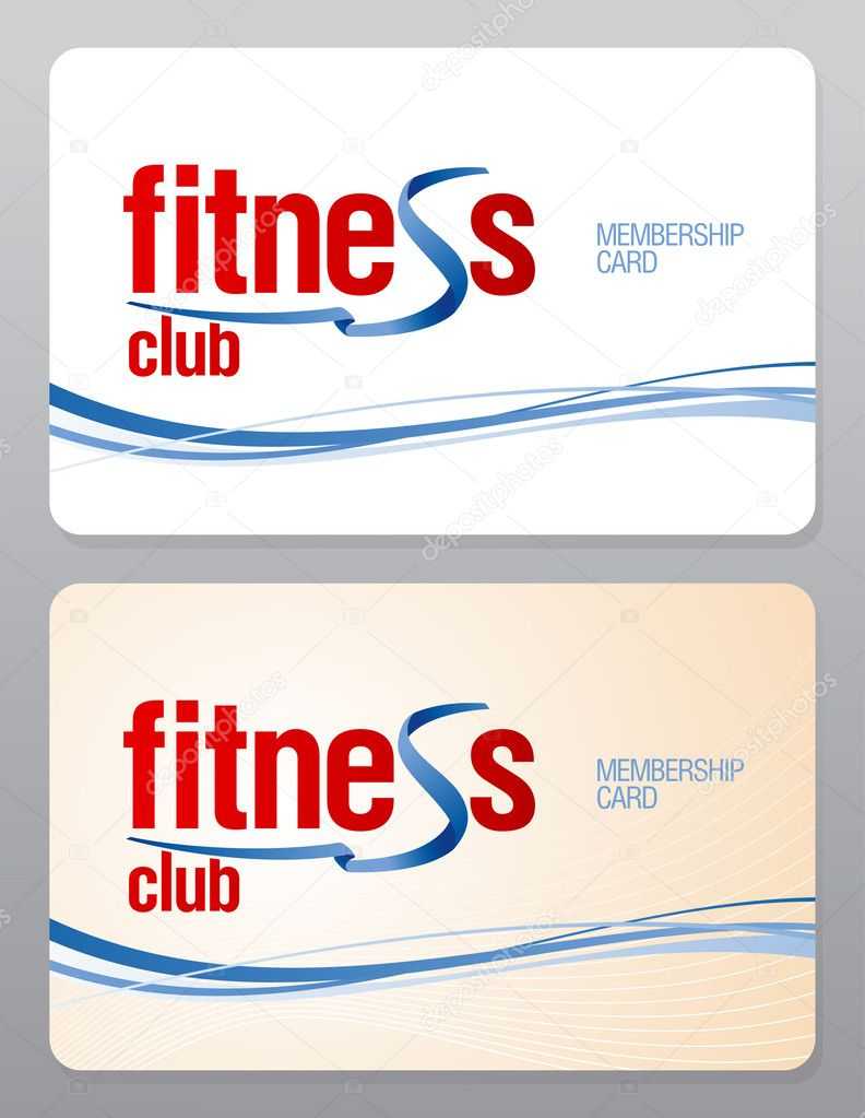 Gym Membership Card Template | Fitness Club Membership Card With Gym Membership Card Template