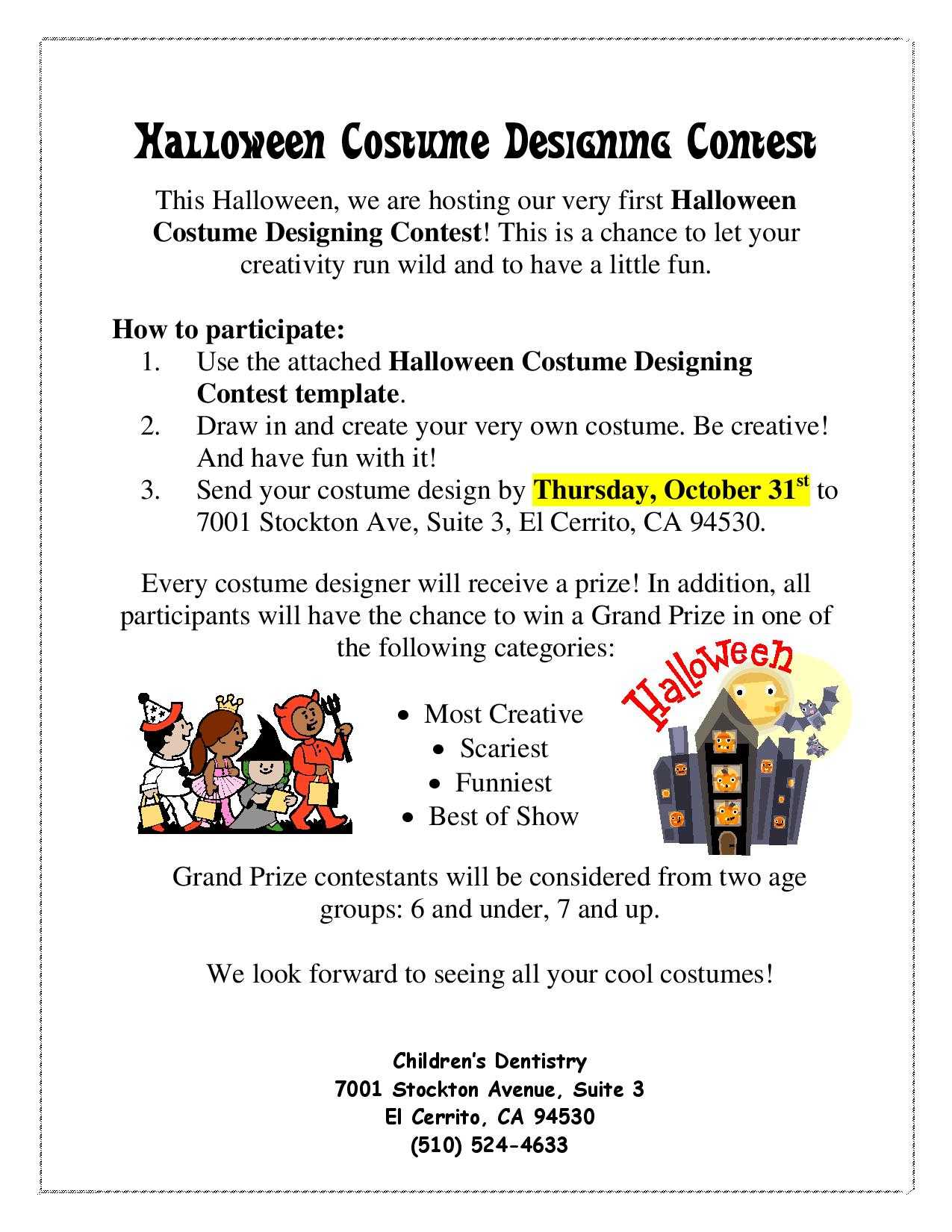 Halloween Costume Winner Clipart In Halloween Costume Certificate Template