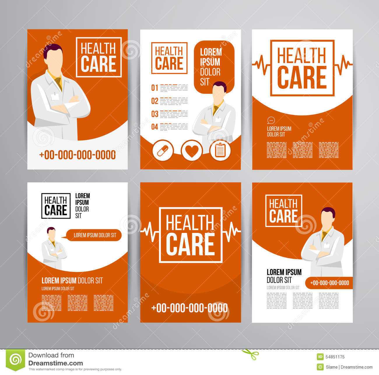 Healthcare Brochure Stock Vector. Illustration Of Business Within Healthcare Brochure Templates Free Download