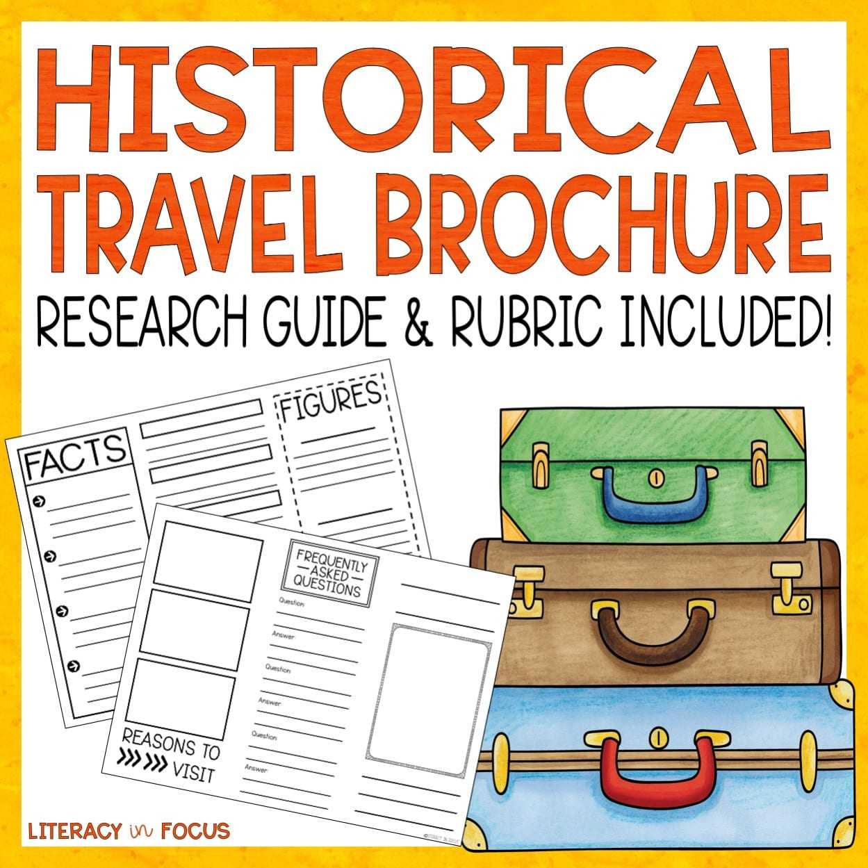 Historical Travel Brochure And Research Project | Literacy Regarding Brochure Rubric Template