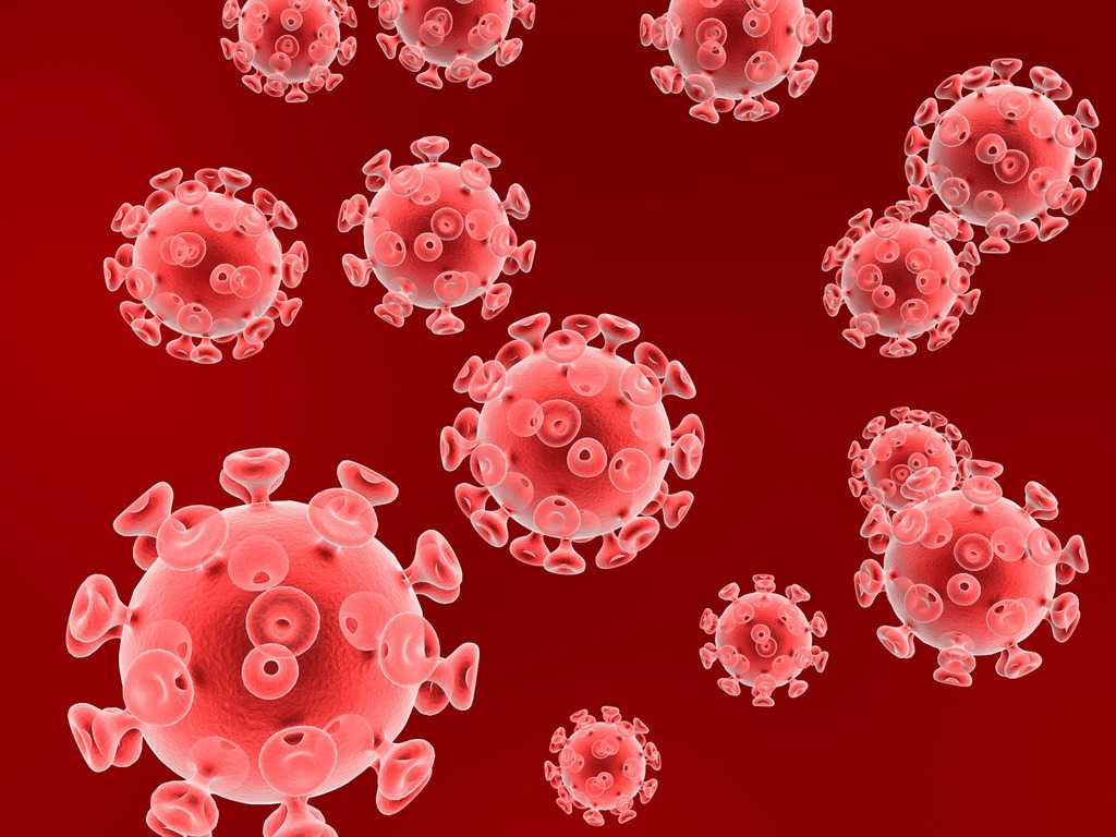 Hiv Virus Particles Backgrounds For Powerpoint - Health And With Virus Powerpoint Template Free Download