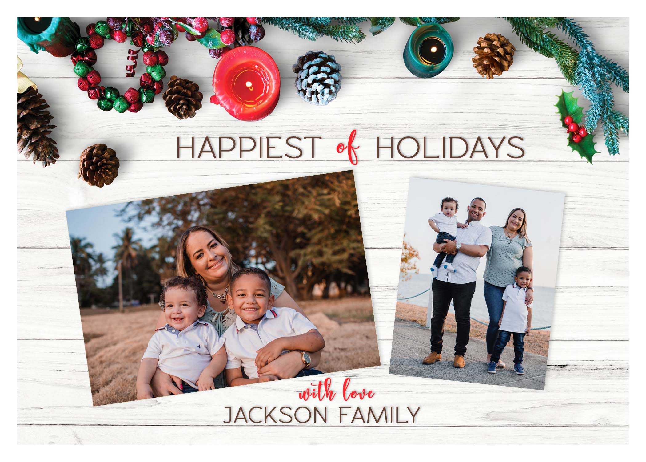 Holiday Greeting Card 1 | Dioskouri Designs Regarding Free Christmas Card Templates For Photographers