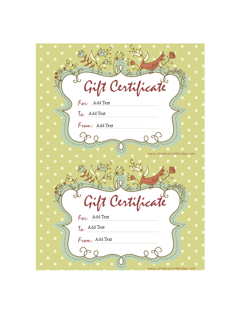 Homemade Gift Certificate Word | Templates At Intended For Homemade Gift Certificate Template