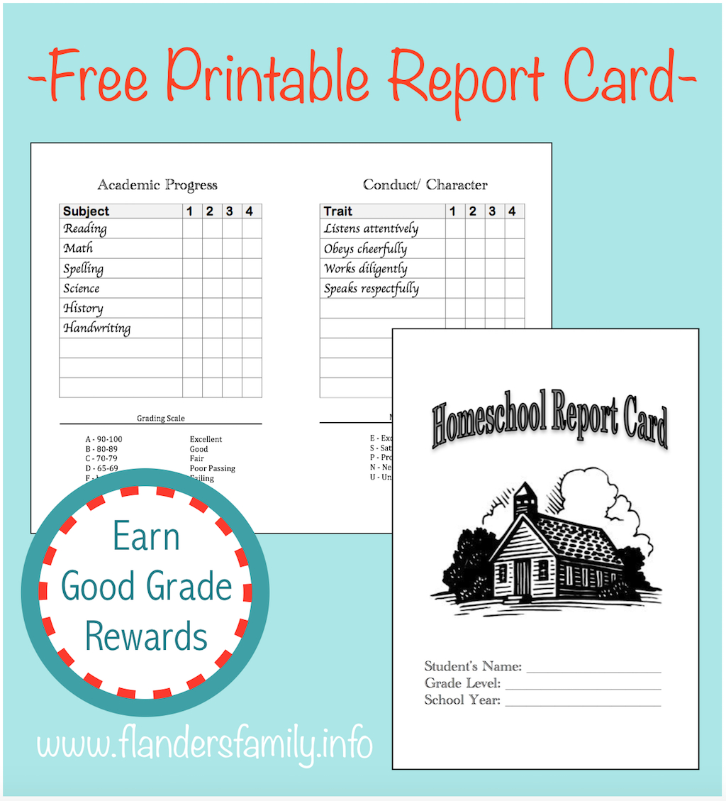 Homeschool Report Cards – Flanders Family Homelife Within Character Report Card Template