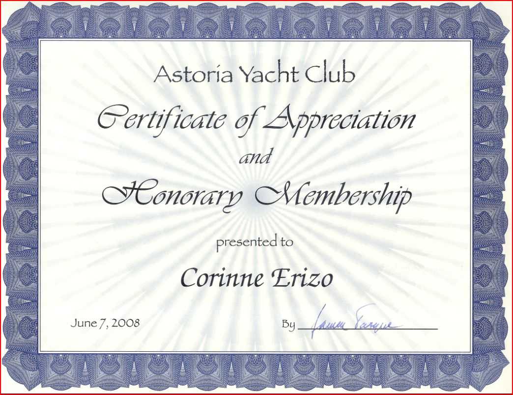 Honorary Membership Certificate Template ] – Honorary With Life Membership Certificate Templates