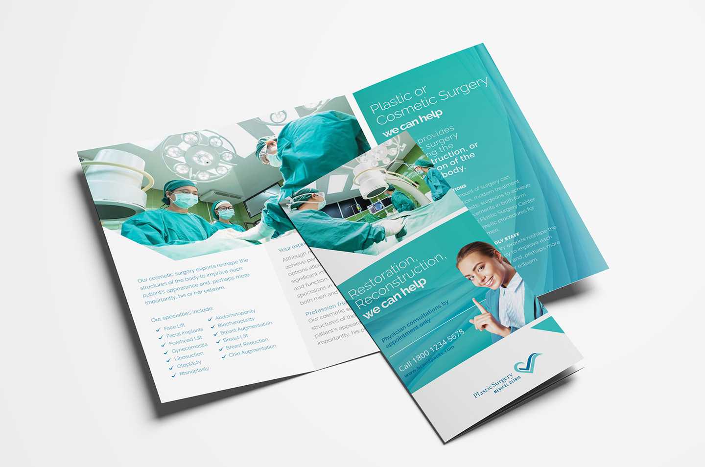 Hospital Trifold Brochure Template In Psd, Ai & Vector Pertaining To Tri Fold Brochure Template Illustrator
