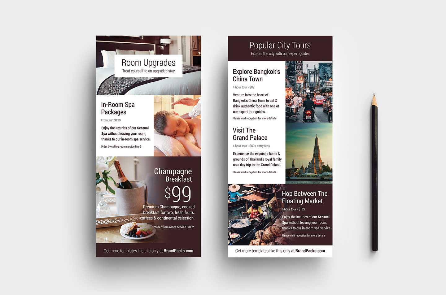 Hotel Dl Card Template V2 – Psd, Ai & Vector – Brandpacks With Dl Card Template