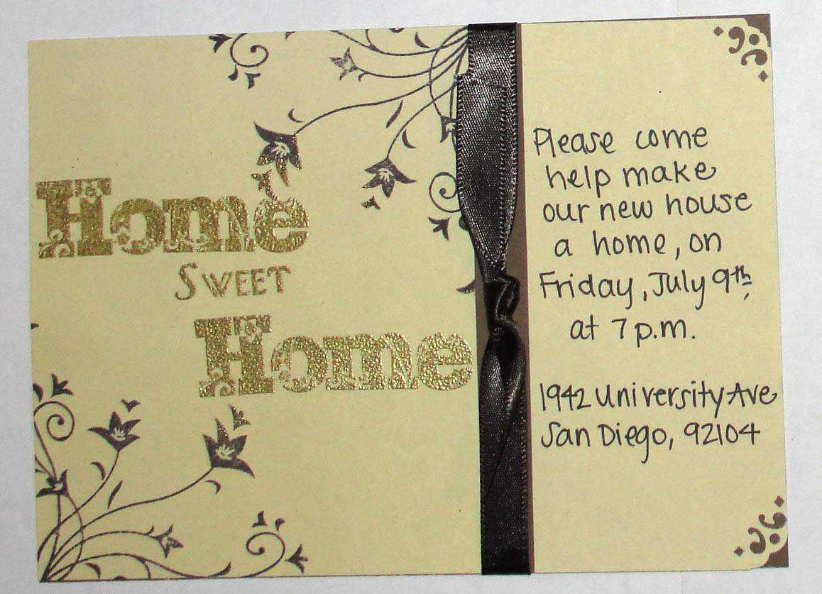 Housewarming Invitation Free Template With Regard To Free Housewarming Invitation Card Template