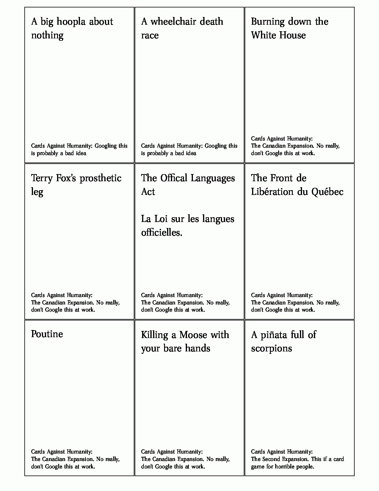 How Do I Put Card Backs On My Cards? – Tex – Latex Stack Within Cards Against Humanity Template