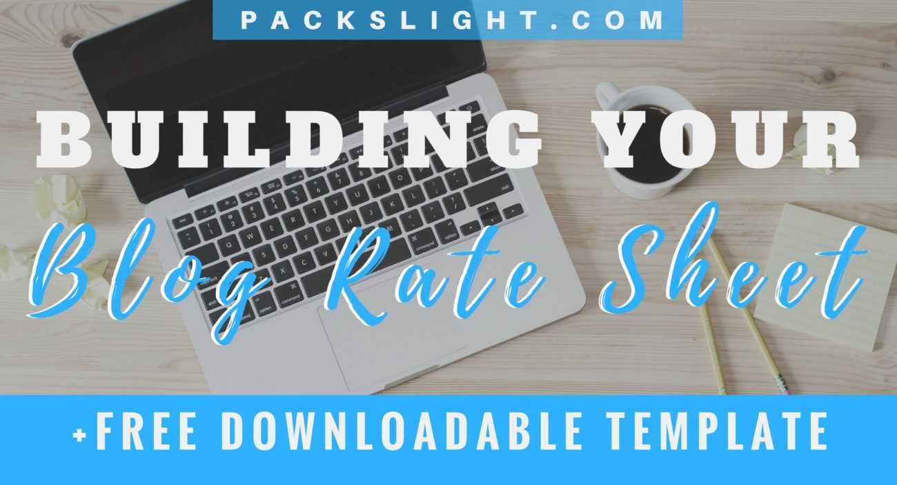 How To Build A Blog Social Media Rate Card (+Free Template With Regard To Advertising Rate Card Template