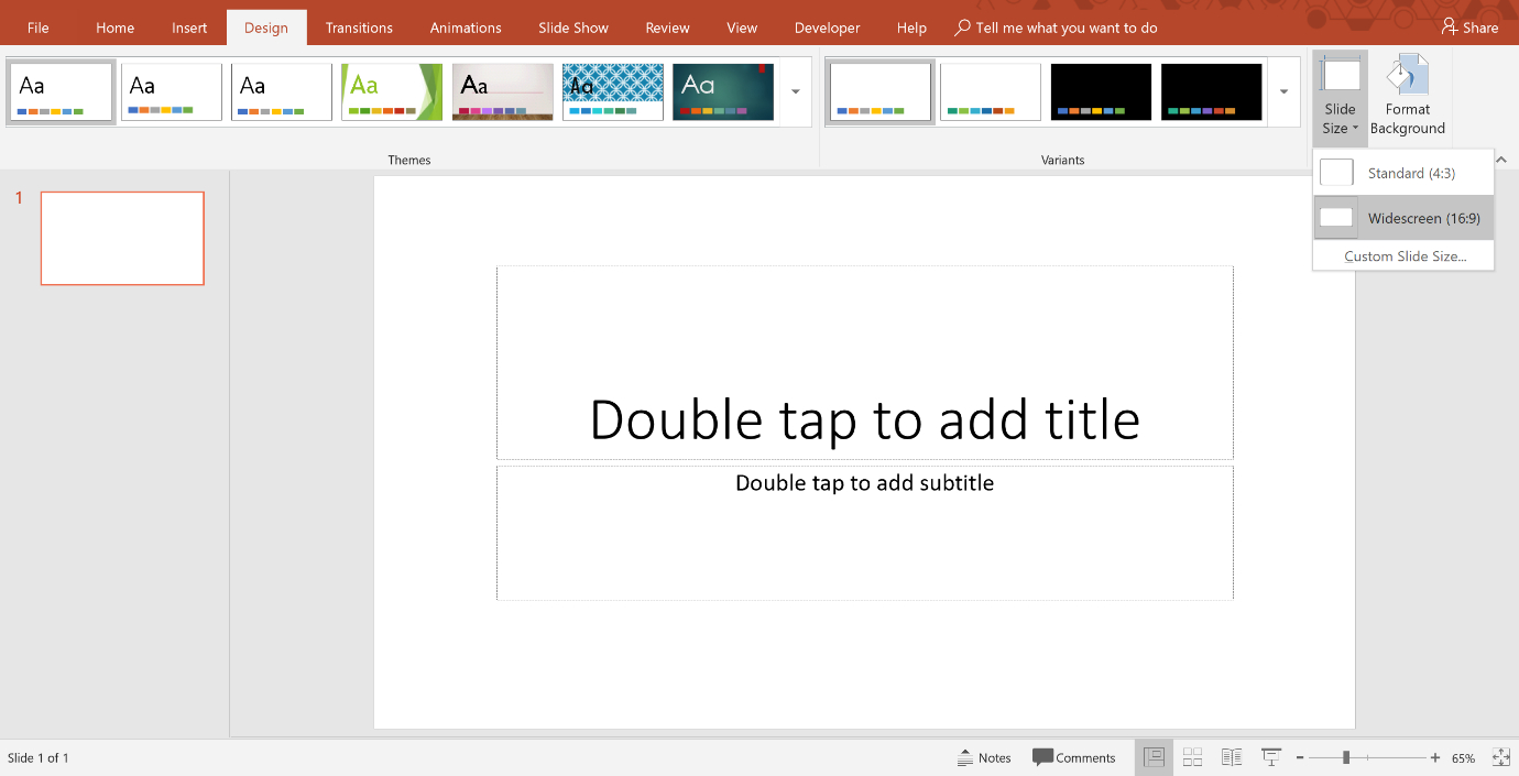 How To Change The Size And Dimensions Of Your Powerpoint Slides In Powerpoint Presentation Template Size
