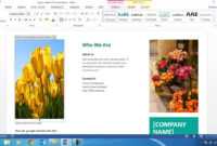 How To Create A Brochure Using Ms Word 2013 in Word 2013 Brochure Template