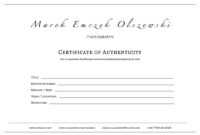 How To Create A Certificate Of Authenticity For Your Photography inside Certificate Of Authenticity Photography Template