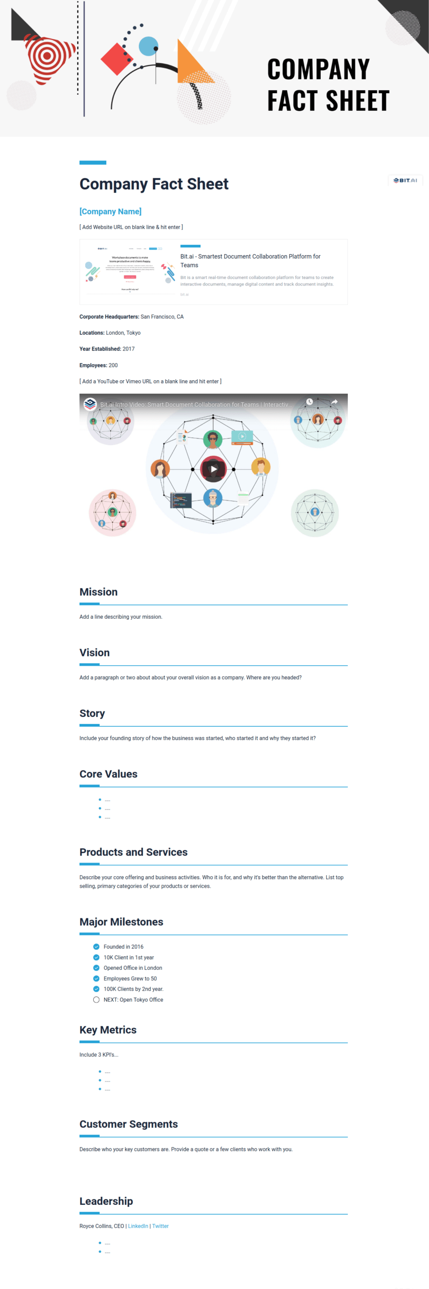 How To Create A Fact Sheet ( Template Included ) Throughout Fact Card Template