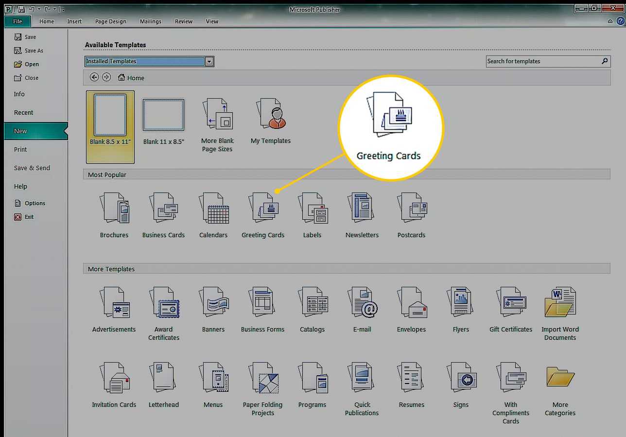 How To Create A Greeting Card In Microsoft Publisher Within Birthday Card Publisher Template