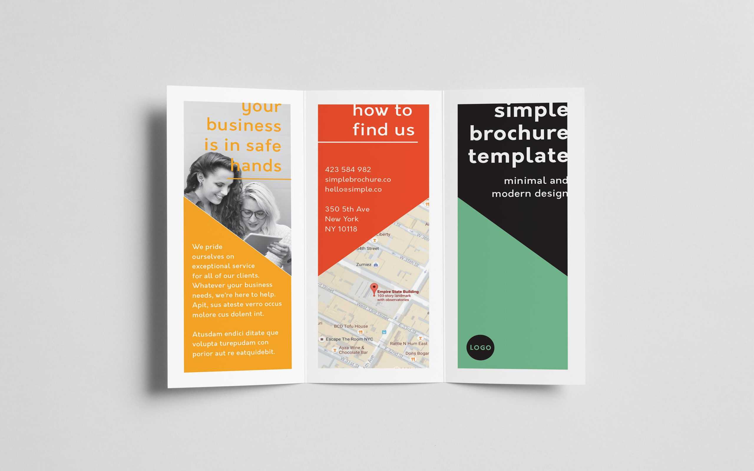 How To Create A Trifold Brochure In Adobe Indesign In One Sided Brochure Template