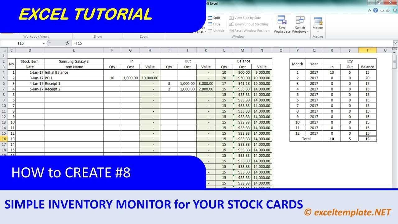 How To Create Inventory Monitoring System For Stock Cards With Regard To Bin Card Template