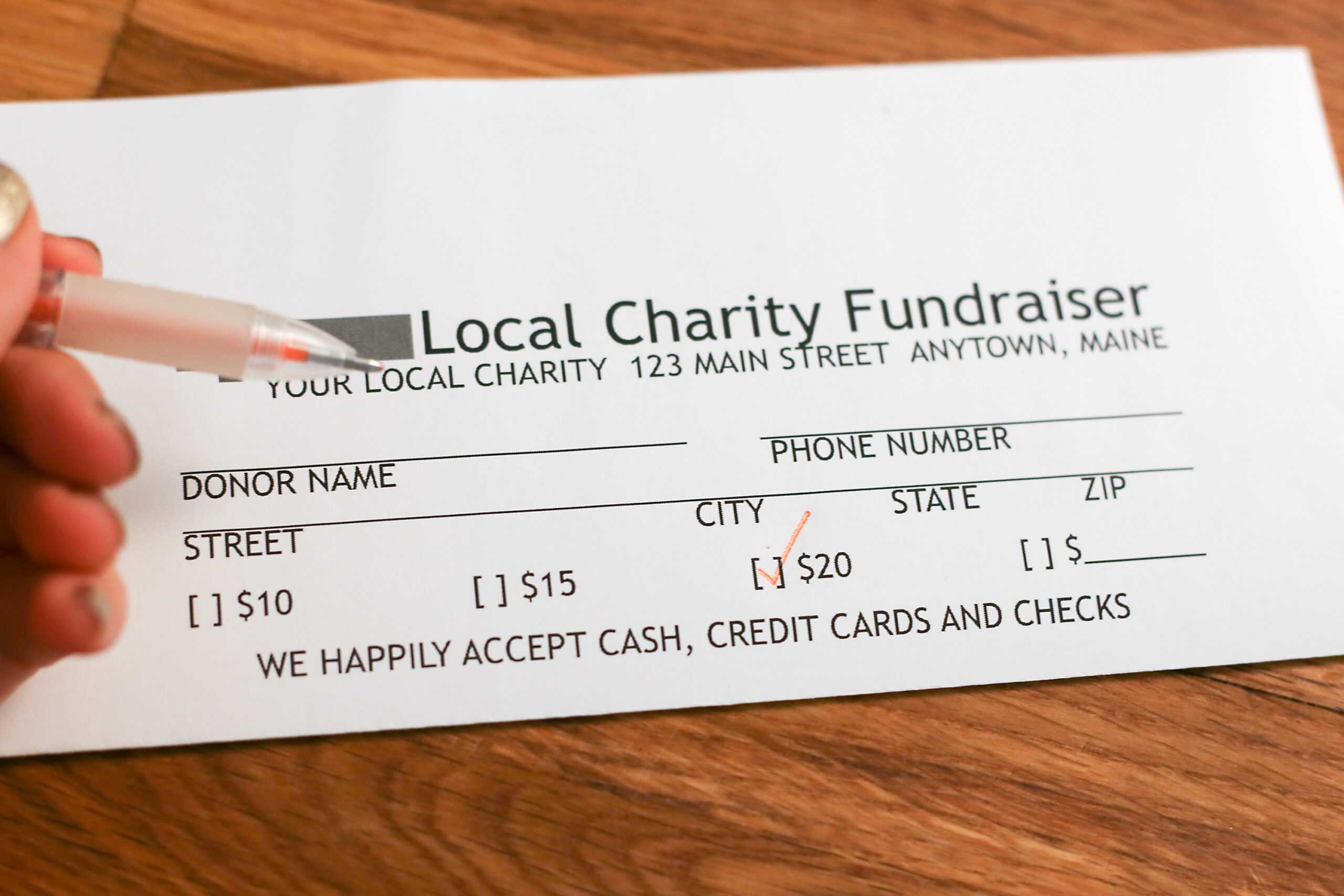 How To Create Pledge Cards Inside Fundraising Pledge Card Template