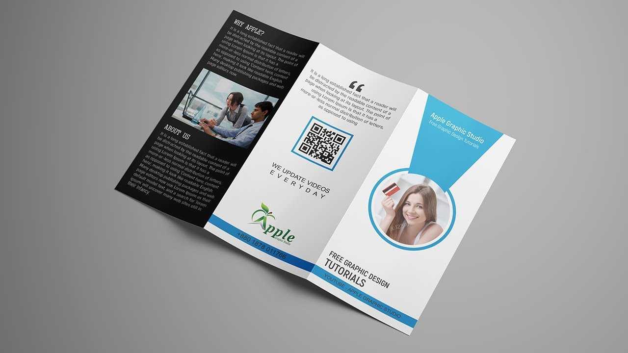 How To Create Tri Fold Brochure Template Design For Printing – Photoshop  Tutorial For Z Fold Brochure Template Indesign