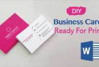 How To Create Your Business Cards In Word - Professional And Print-Ready In  4 Easy Steps! throughout Front And Back Business Card Template Word