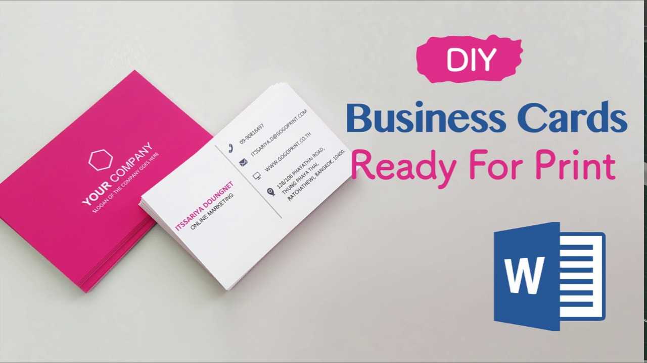 How To Create Your Business Cards In Word - Professional And Print Ready In  4 Easy Steps! Throughout Front And Back Business Card Template Word
