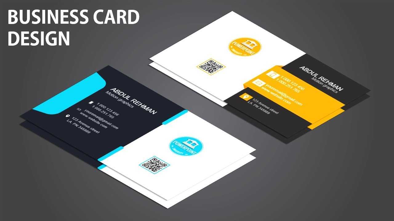 How To Design A Business Card In Powerpoint Intended For Business Card Template Powerpoint Free
