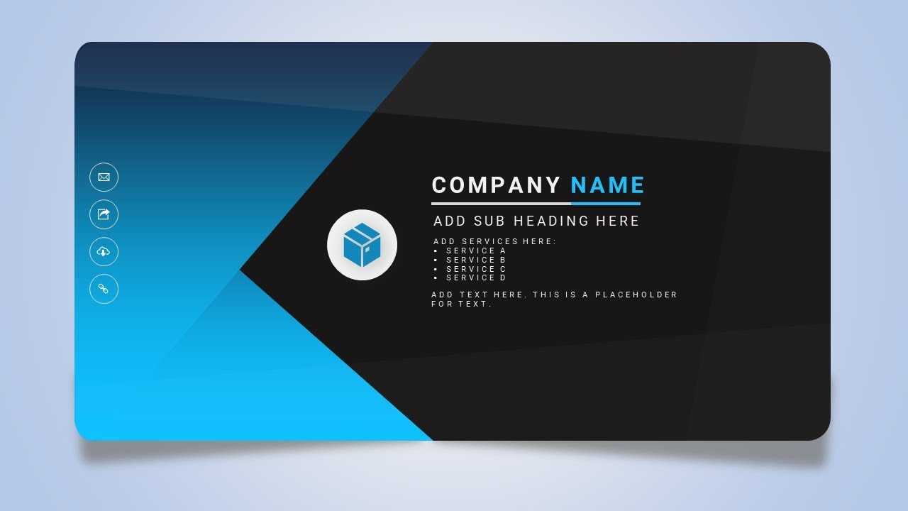 How To Design A Creative Business Or Name Card In Microsoft Office  Powerpoint Ppt With Regard To Microsoft Templates For Business Cards