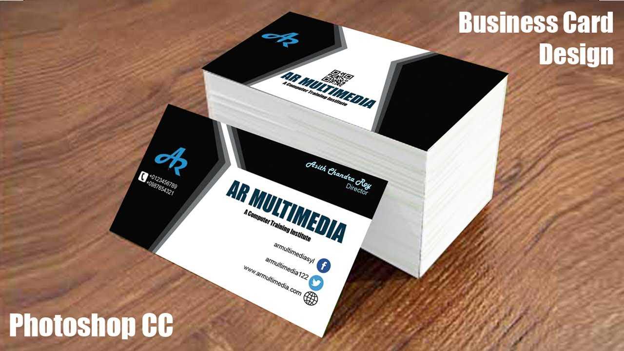 How To Design Business Card In Adobe Photoshop Cc|Graphic Design Business  Cards|Mockup Design Pertaining To Photoshop Business Card Template With Bleed