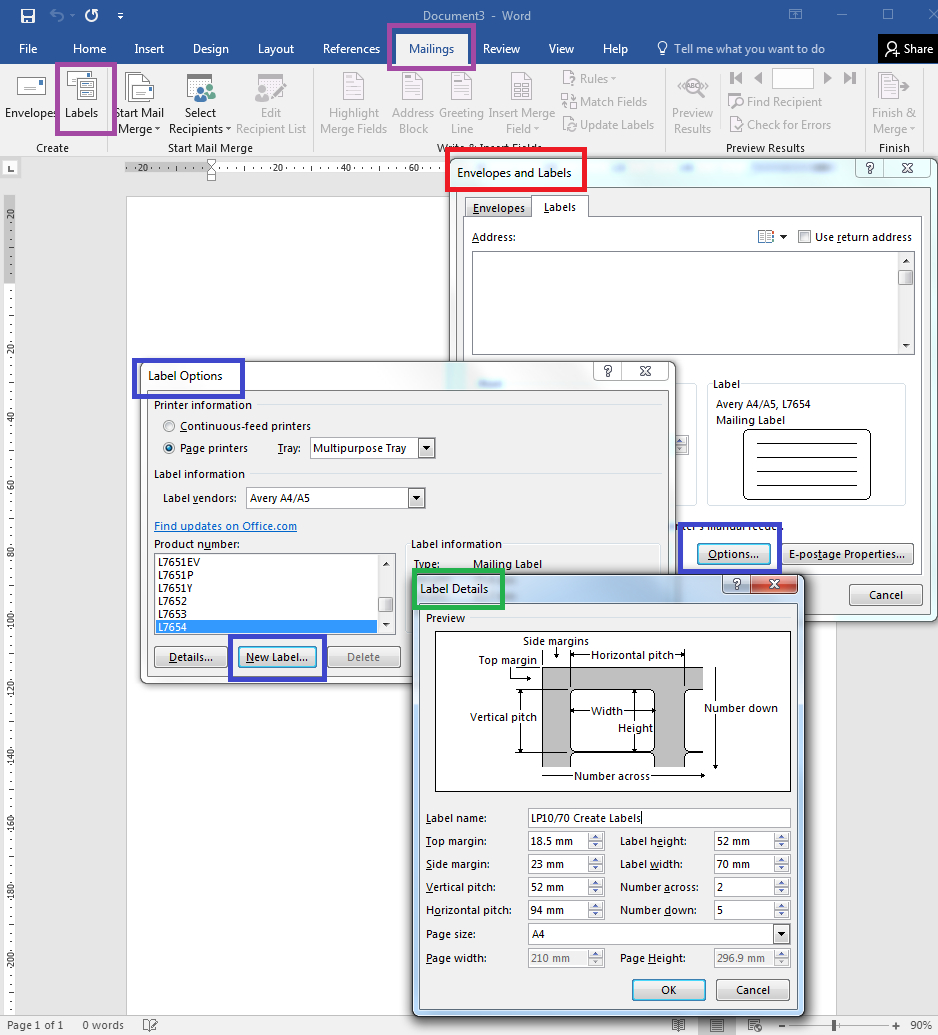 How To – How To Create Your Own Label Templates In Word With Amscan Imprintable Place Card Template