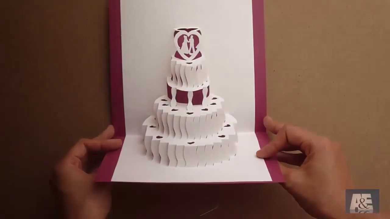 How To Make A Amazing Wedding Cake Pop Up Card Tutorial – Free Template Regarding Pop Up Wedding Card Template Free
