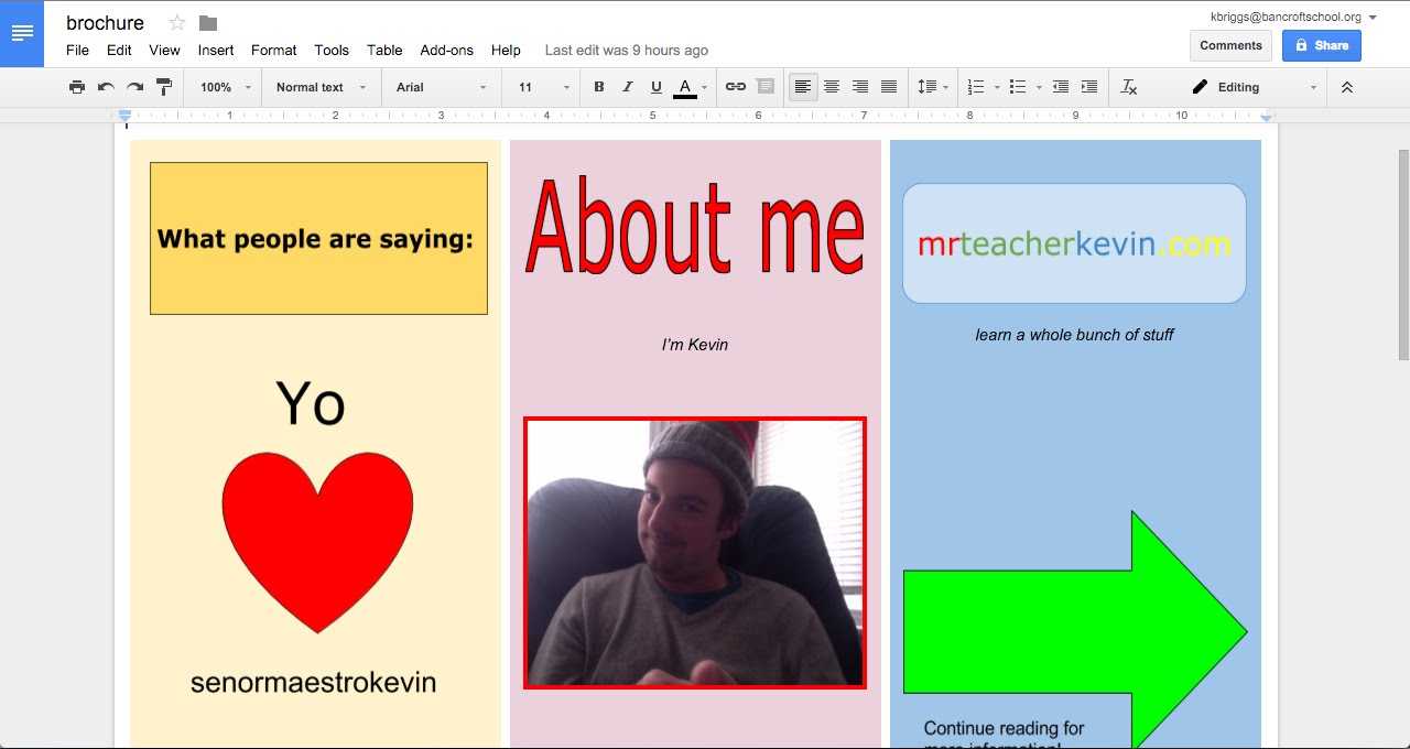 How To Make A Brochure In Google Docs Intended For Brochure Templates Google Docs