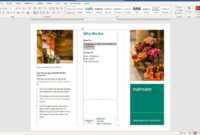 How To Make A Brochure On Microsoft Word with Brochure Template On Microsoft Word