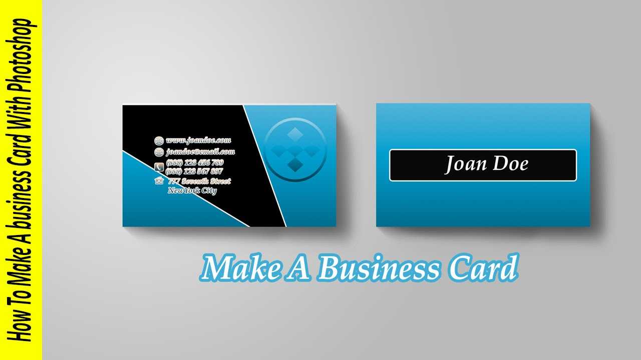 How To Make A Business Card In Photoshop With Regard To Create Business Card Template Photoshop