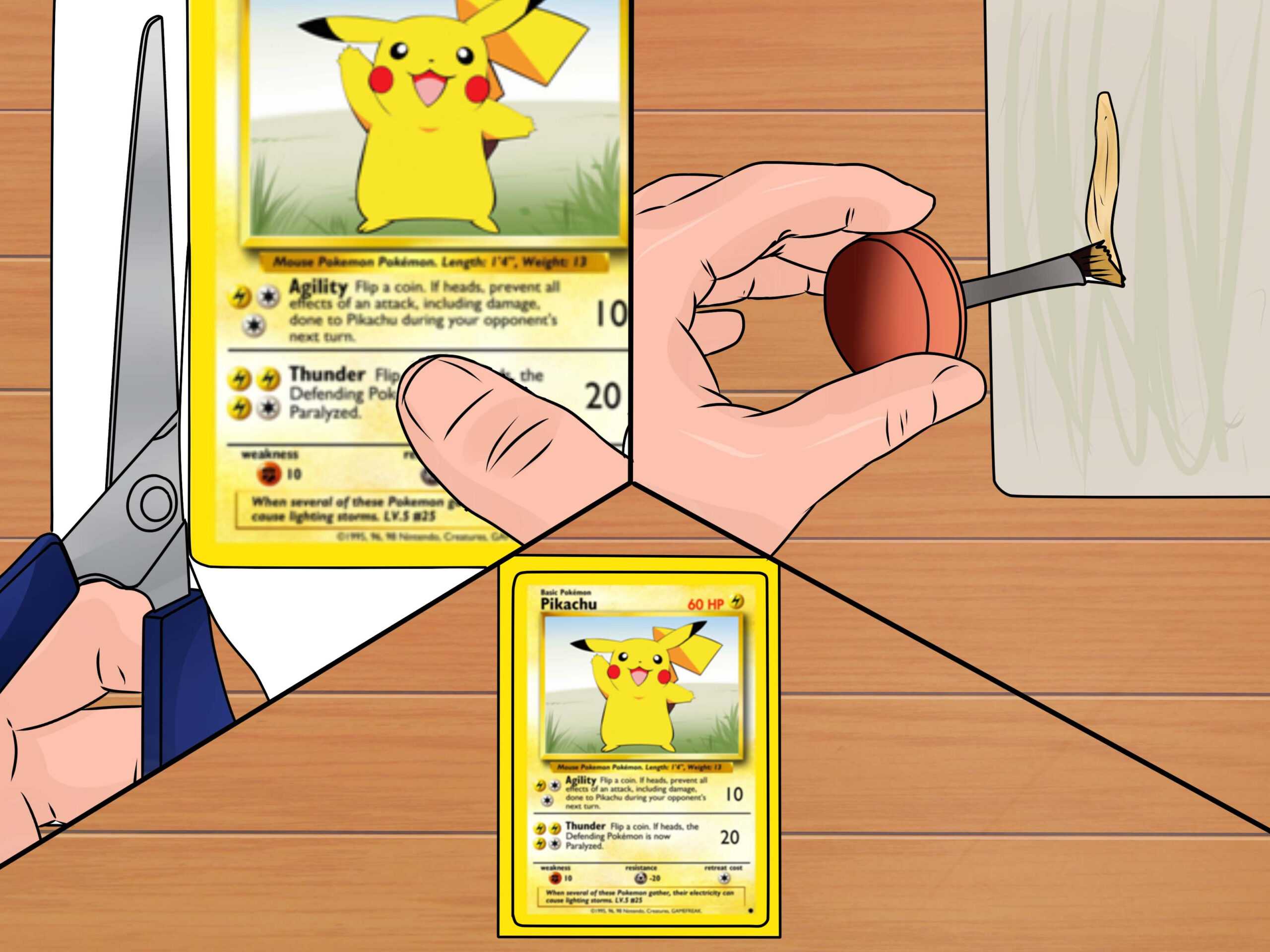 How To Make A Pokémon Card (With Pictures) – Wikihow Pertaining To Pokemon Trainer Card Template