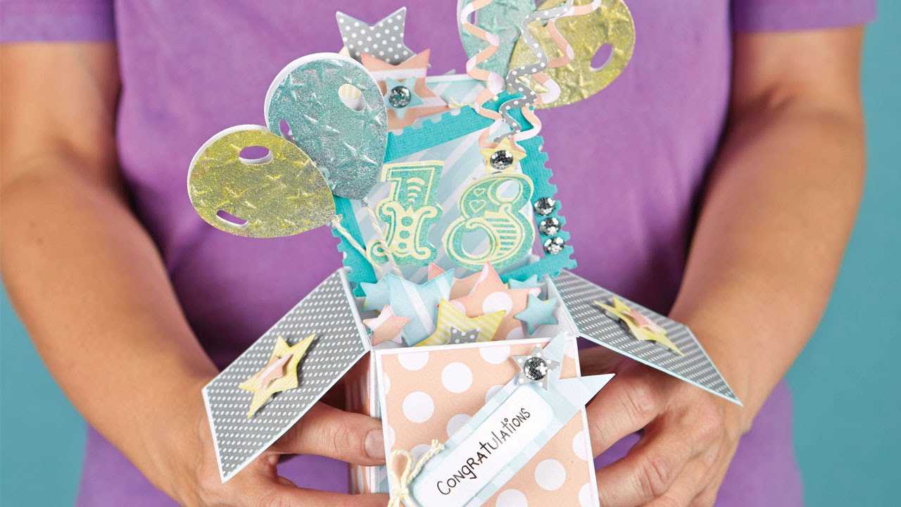 How To Make A Pop Up Box Card | Craft Techniques For Pop Up Card Box Template