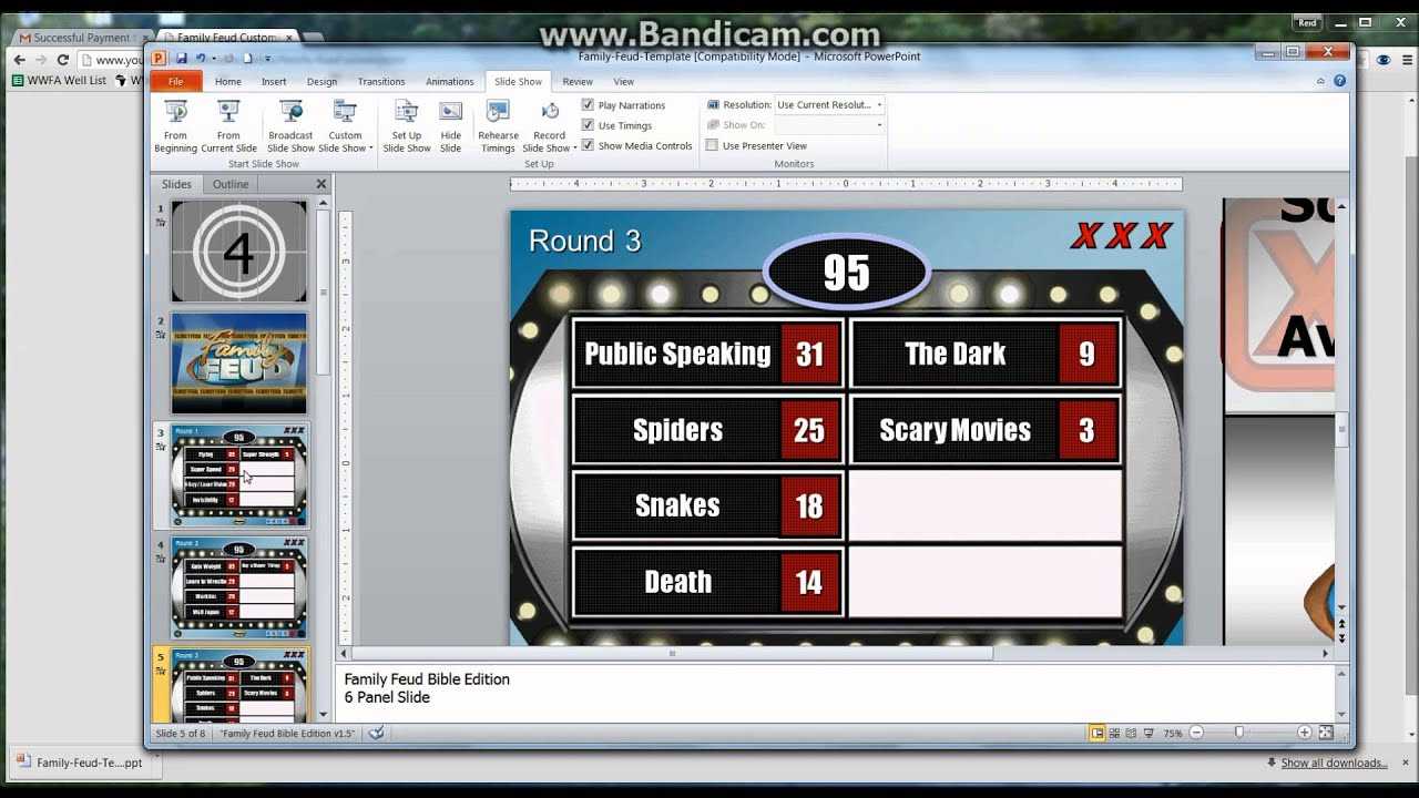 How To Make A Powerpoint Family Feud Template Game Tutorial With Regard To Family Feud Game Template Powerpoint Free