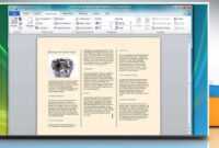 How To Make A Tri-Fold Brochure In Microsoft® Word for Brochure Templates For Word 2007