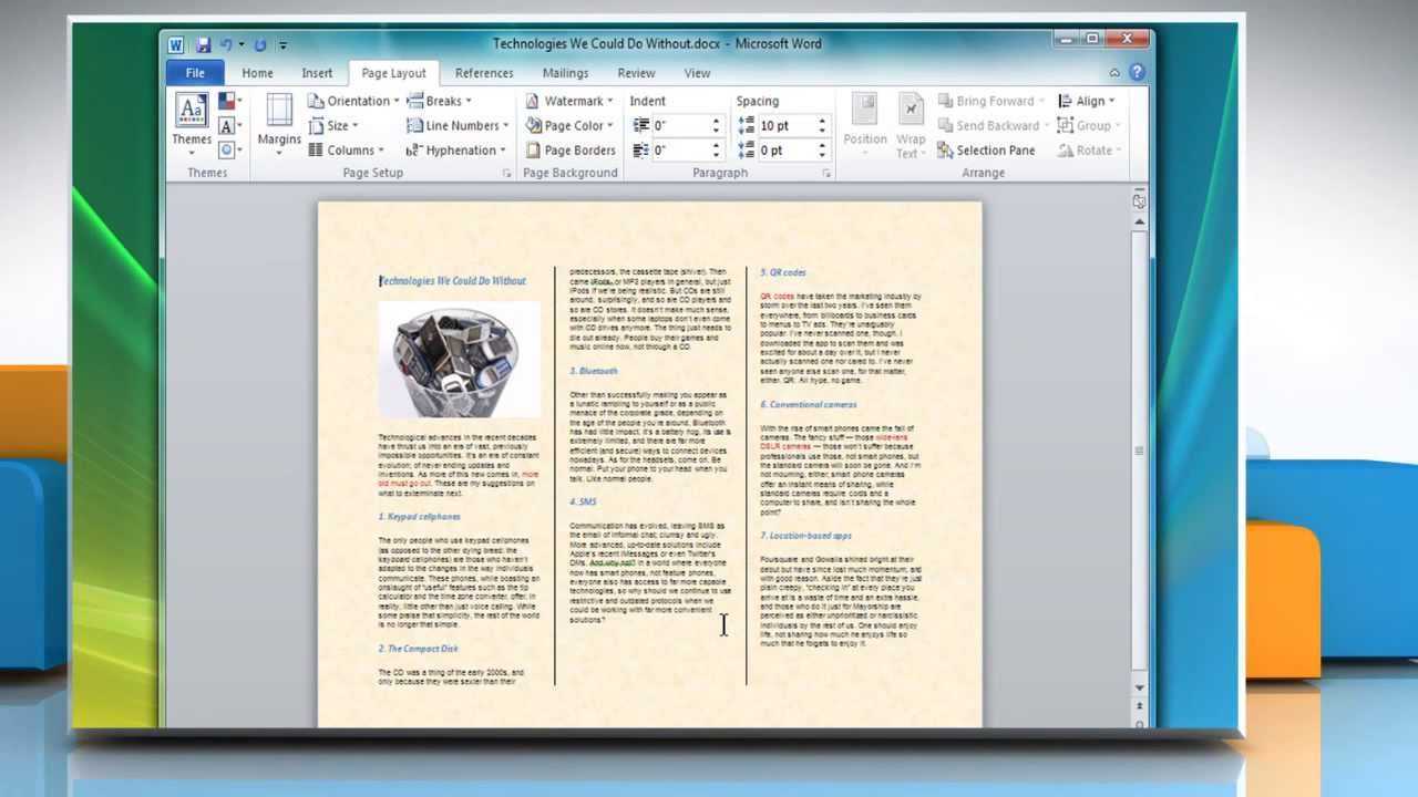 How To Make A Tri Fold Brochure In Microsoft® Word With Office Word Brochure Template