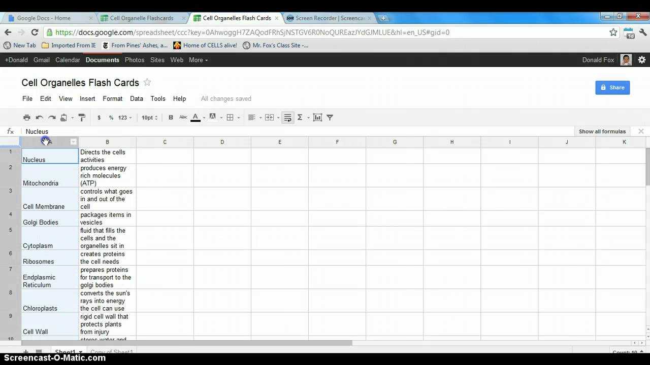 How To Make Google Flashcards In Index Card Template Google Docs