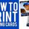 How To Print Custom Trading Cards Tutorial With Baseball Card Template Psd
