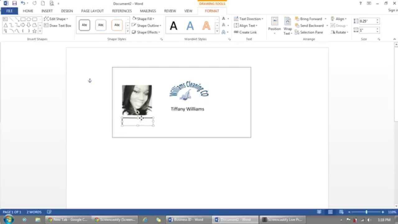 How To Use Microsoft Word To Make Id Badges With Id Card Template For Microsoft Word