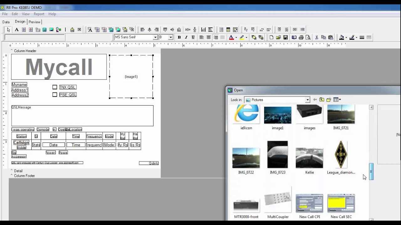 How To Use The Built In Qsl Card Printing Feature Regarding Qsl Card Template