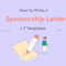 How To Write A Sponsorship Letter (+ 7 Templates) | Wild Inside Sponsor Card Template