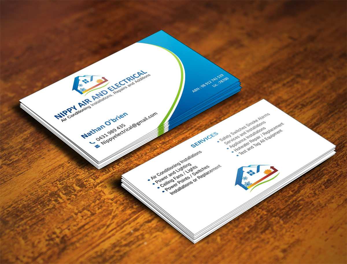 Hvac Business Card Template - Resume Intended For Hvac Business Card Template